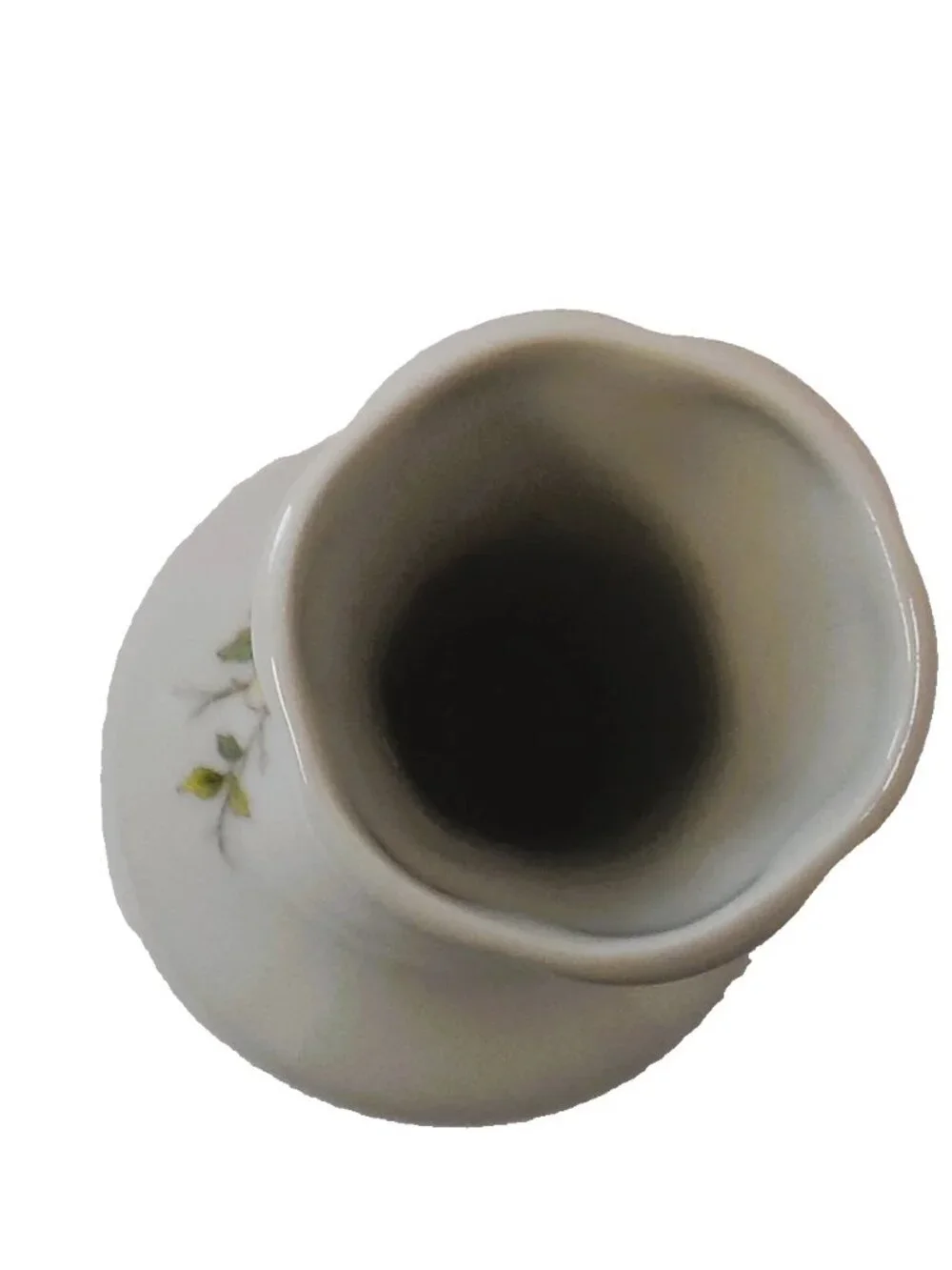 Vintage Bud Vase Rochard Limoges France Porcelain Floral + Peacock 7.75